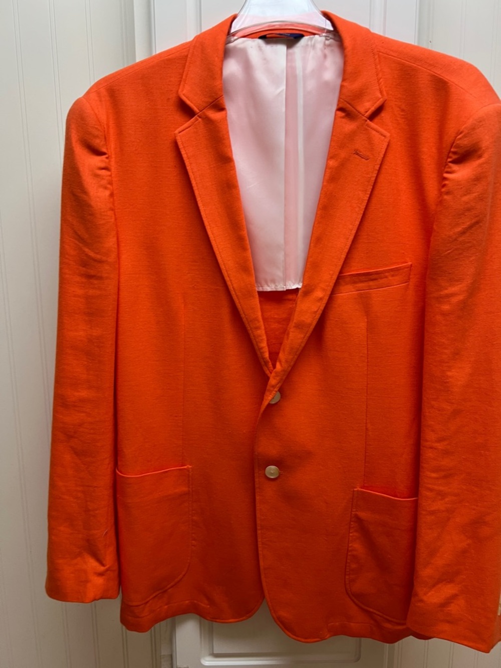 Alan Flusser Bright Orange Men's Sport Coat
